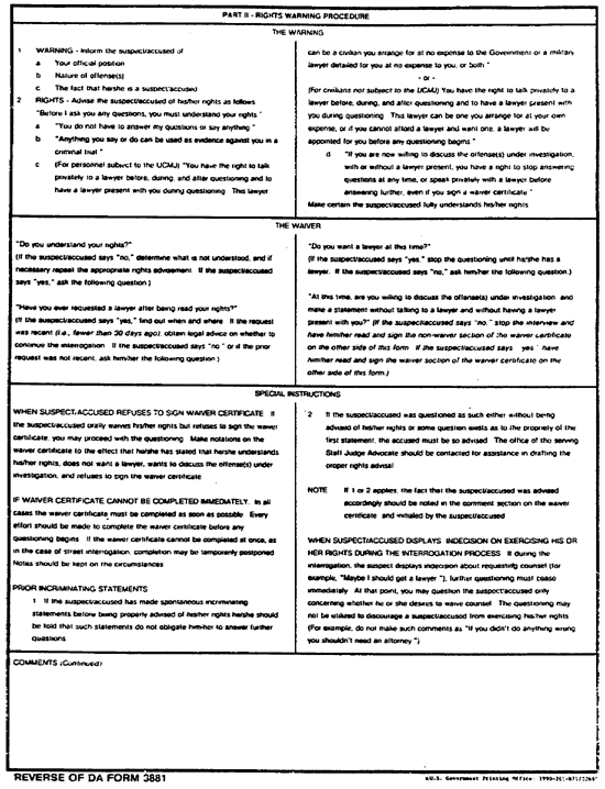 Figure 1-4. DA Form 3881, Reverse