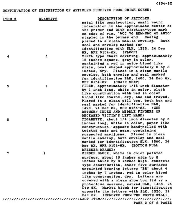 Figure 2-11. Evidence/Property Custody Document.