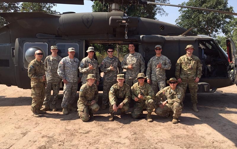 Brigade Combat team pose for a photo
