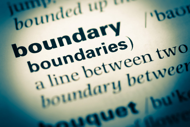  Image of the dictionary definition of the word 'boundary'