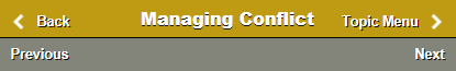 Previous, Next, Topic Menu, and Back buttons
