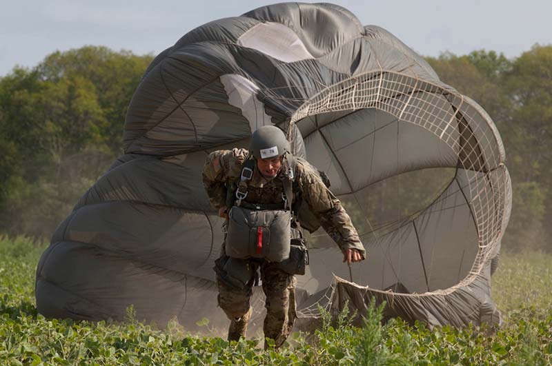 A Soldier participating in a training event