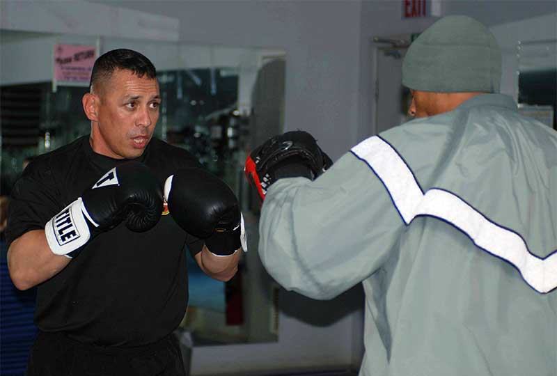 Two sparring Soldiers