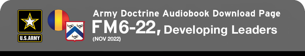 FM 6-22 Developing Leaders Audio